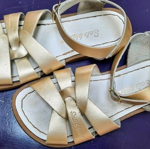 Gold Saltwater Sandals